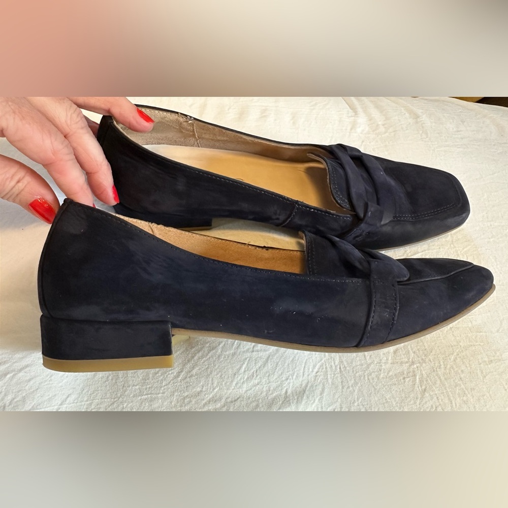 Paul Green Rimona Women’s Sapphire Blue Suede Loafers Soft Sole Size 7.5 (UK 5) - Picture 6 of 8